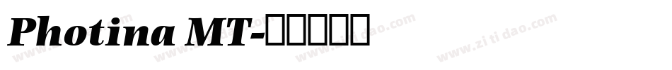 Photina MT字体转换